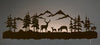 Deer Family Back Lit Wall Art