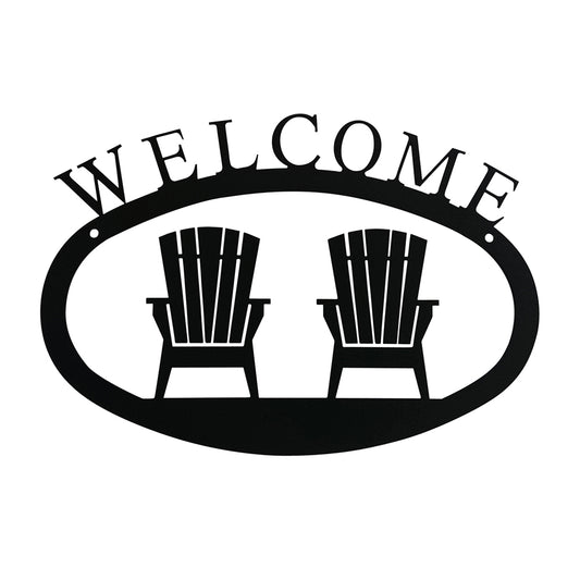 Adirondack Chairs Welcome Sign