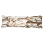Brown Pieced Rabbit Pillow - 12 x 40