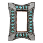 Tribal Turquoise Single Rocker Switch Cover