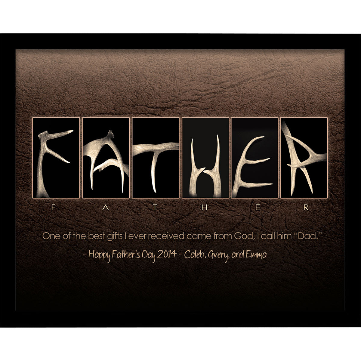 Father Personalized Framed Canvas - Small