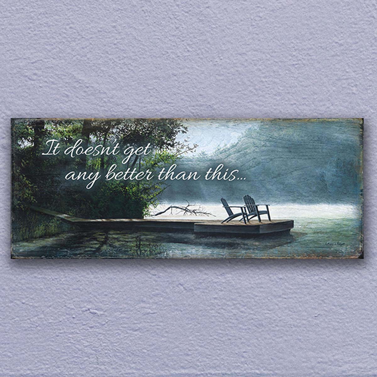 Loving Nature Wood Sign