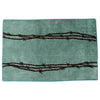 Barbed Wire Turquoise Bath Rug - OUT OF STOCK UNTIL 08/25/2026
