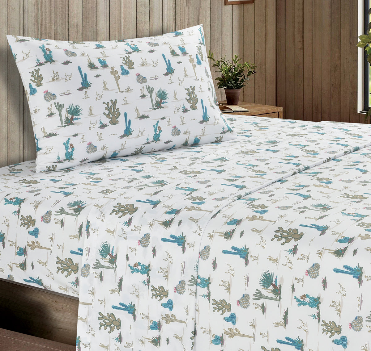 Desert Scene Cactus Sheet Set - King - SALE