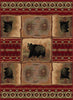 Nature Bear and Pinecone Rug - 5 x 8
