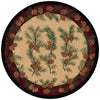 Gifts of the Forest Burgundy Rug - 8 Ft. Round
