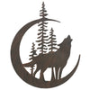 Moonlit Wolf Metal Wall Art - CLEARANCE
