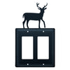 Wrought Iron Deer Double GFI Cover - OUT OF STOCK UNTIL 07/18/2026