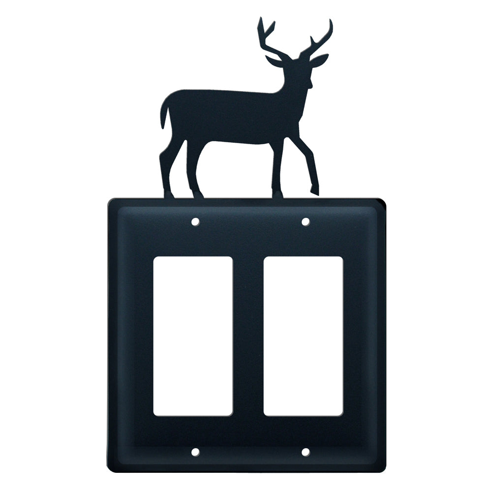 Wrought Iron Deer Double GFI Cover - OUT OF STOCK UNTIL 07/18/2026