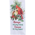Always & Forever Cardinal Dishtowels - Set of 4