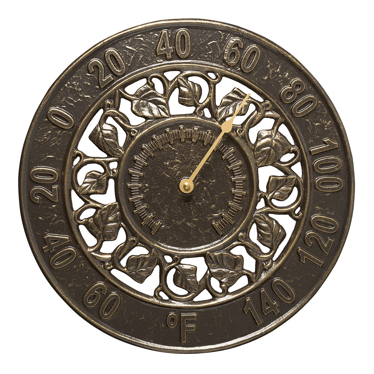 Ivy Indoor/Outdoor Wall Thermometer - French Bronze