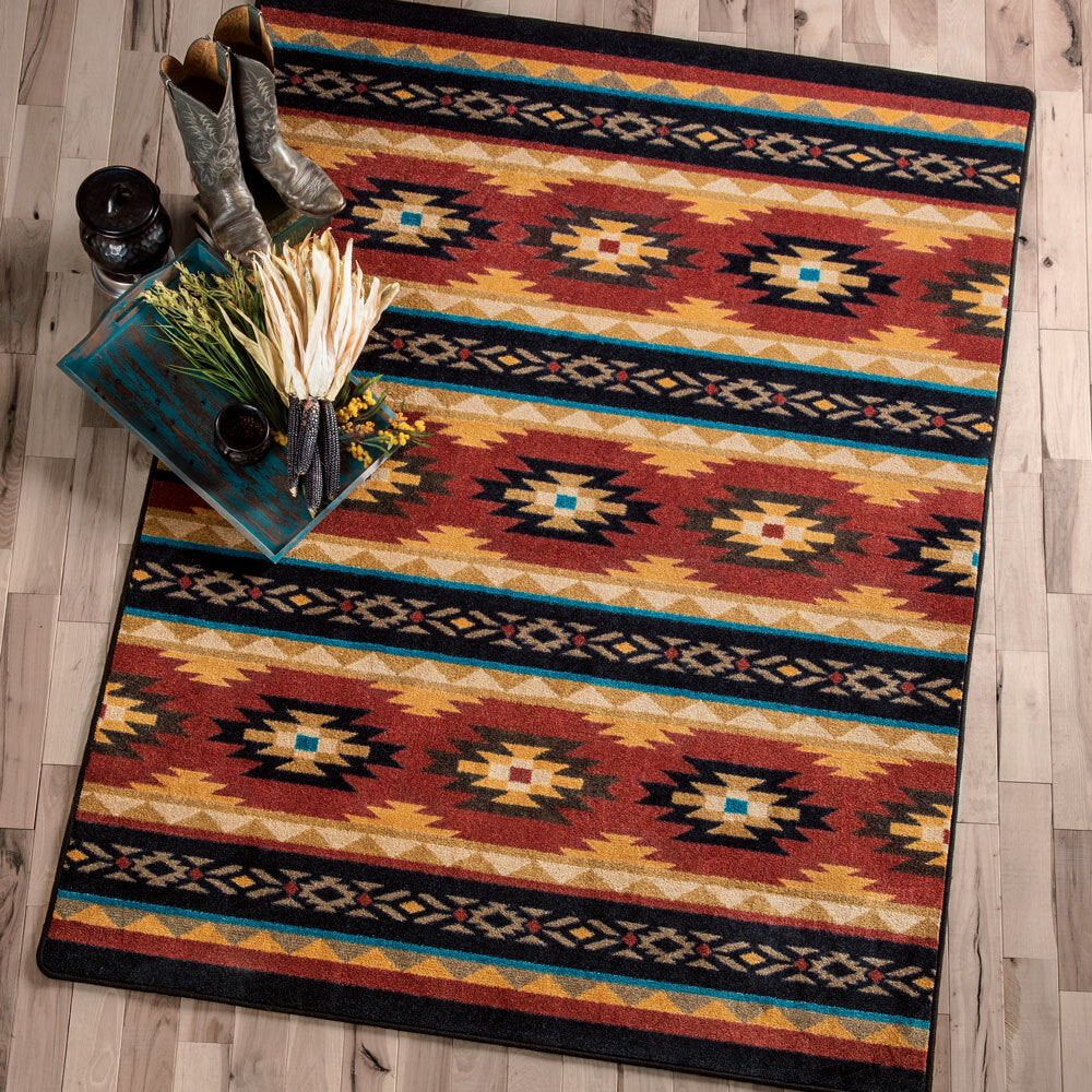 Red Deer Lodge Rug - 8 x 11
