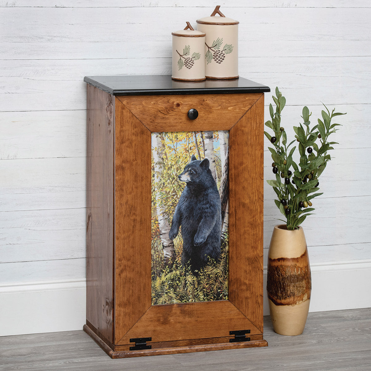 Aspen Forest Bear Trash Bin