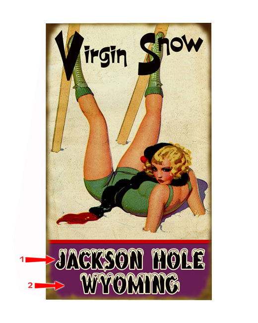 Virgin Snow Sign
