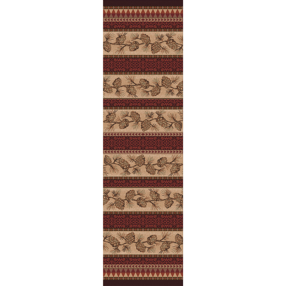 Burnished Pilgrim Pinecone Rug - 2 x 8