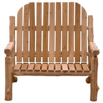 Unfinished Voyageur Two-Person Adirondack Chair