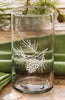 Hand-Blown Etched Pinecones Beverage Glass - OUT OF STOCK UNTIL 06/25/2026