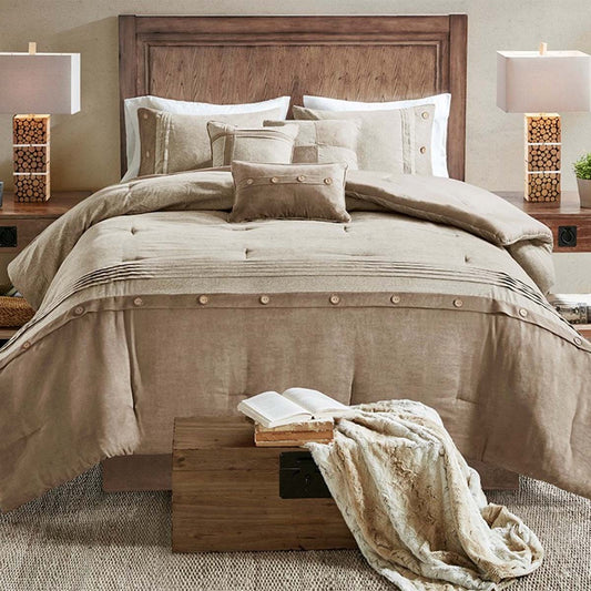 Serenity Forest 7 Piece Comforter Set - Cal King - OVERSTOCK