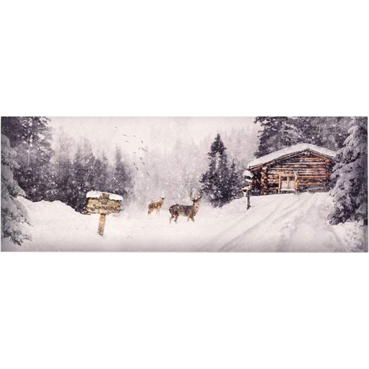 Winter Wonderland Personalized Stretched Canvas - Small
