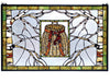 Pack Basket Stained Glass Window - 28 Inch