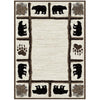 Midnight Grizzly Rug - 5 x 8