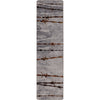 Barbed Wire Gray Rug - 2 x 8