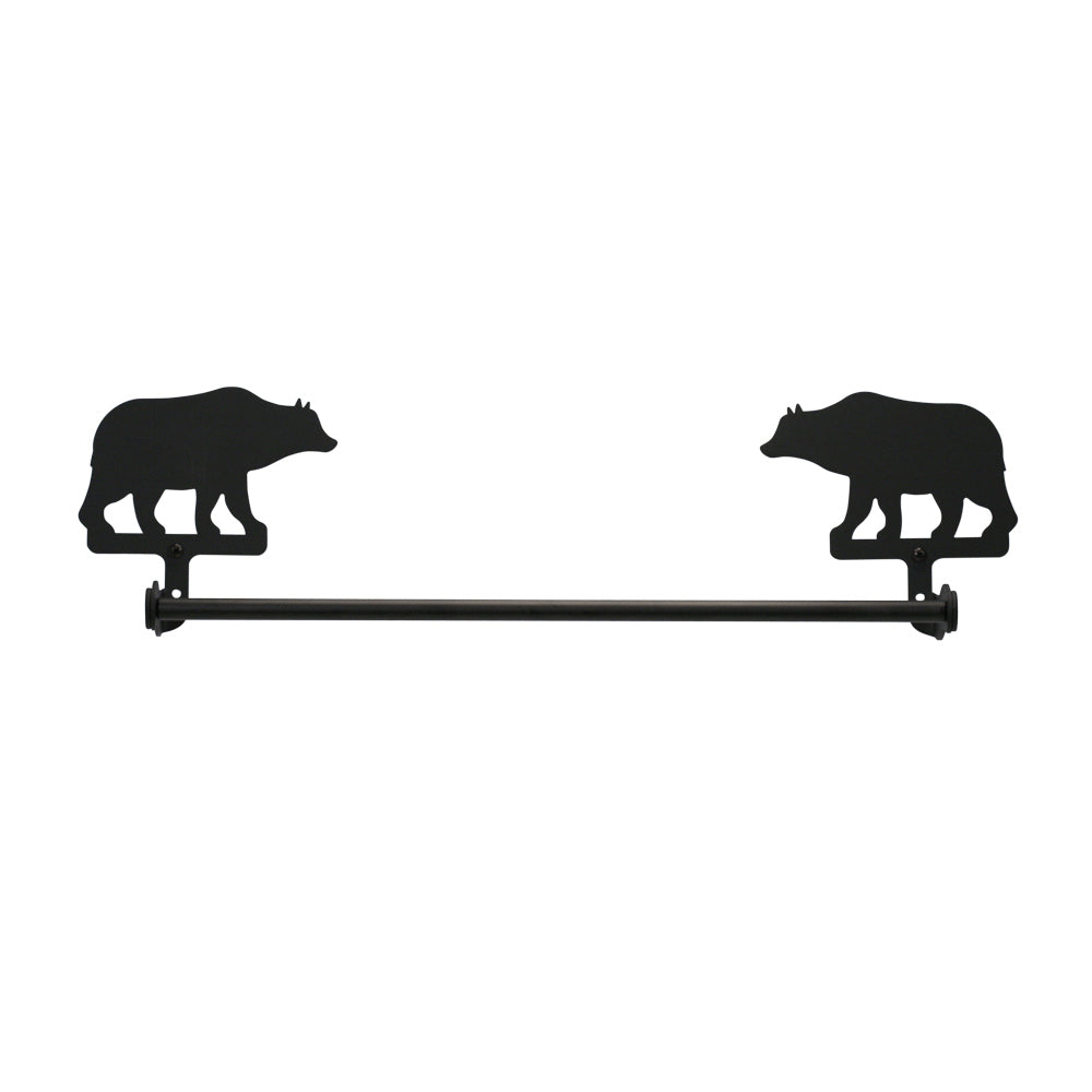 Wrought Iron Bear Towel Bar