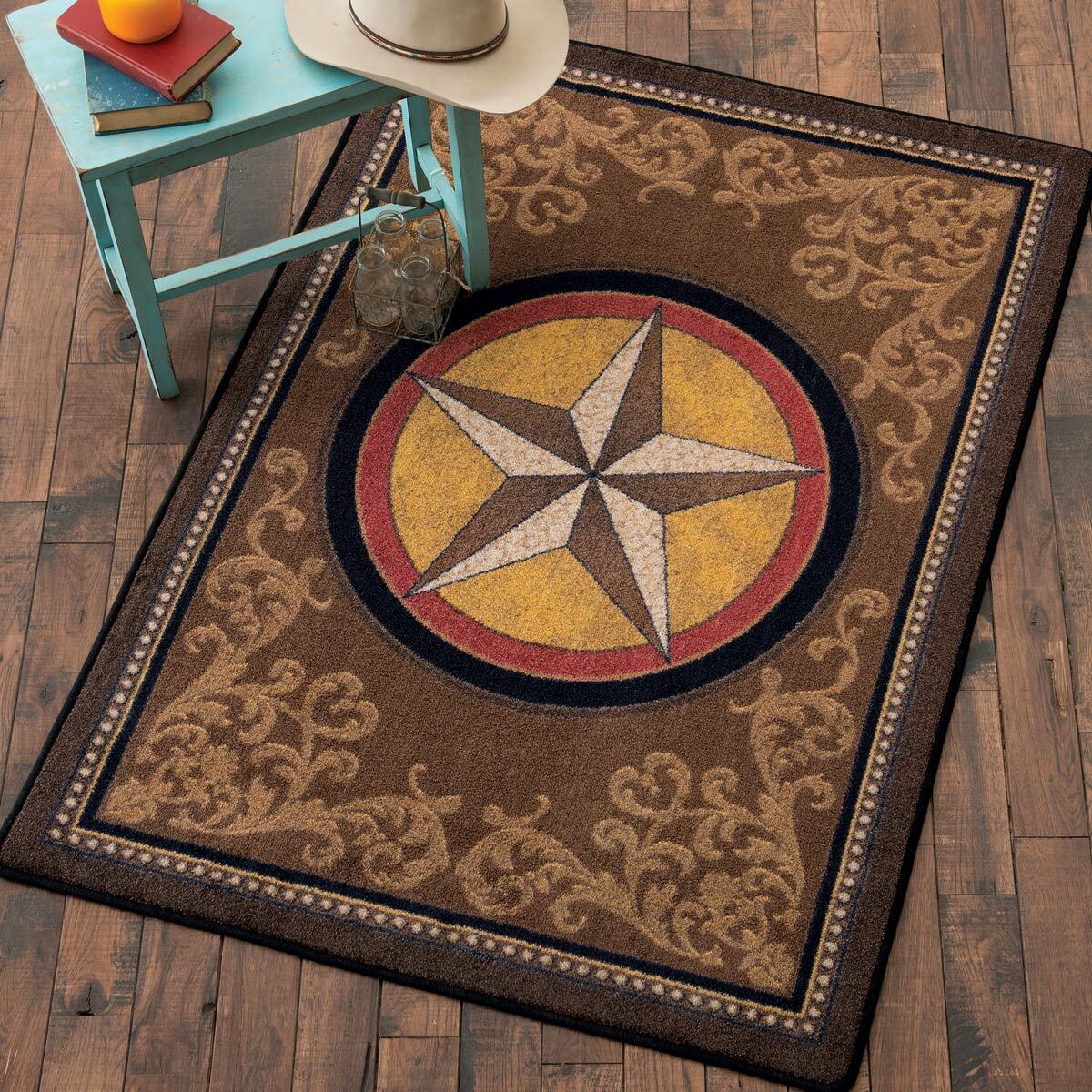 Gilded Star Rug - 5 x 8