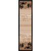 Mountain Shadow Bear Rug - 2 x 8