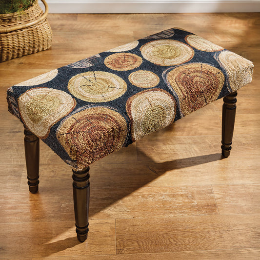 Log Slice Hooked Bench
