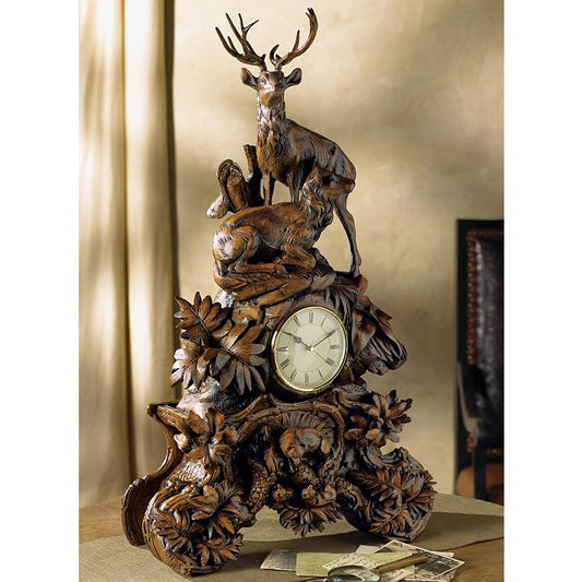 Black Forest Stag Clock