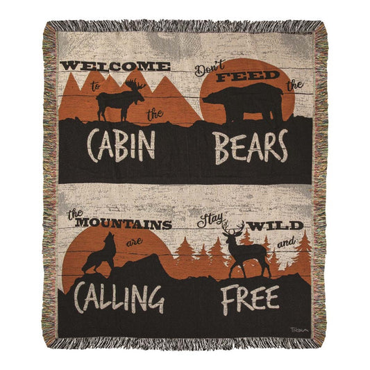 Woodland Living Woven Throw