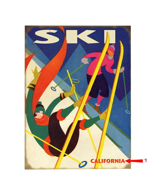Falling Skier Sign