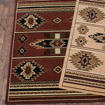 Southwestern Stars Brown Rug - 2 x 8