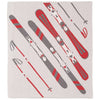 Red Skis Indoor/Outdoor Throw