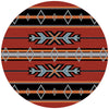 Tribal Fire Rug - 8 Ft. Round