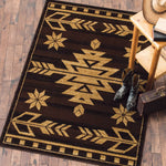 Desert Arrow Brown Rug - 8 x 10