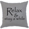 Relax Gray Linen Pillow