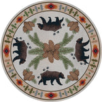 Bear Tracks Rug - 8 Ft. Round