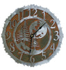 Midnight Moon Metal Art Clock - 12 Inch
