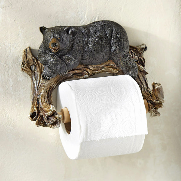 Relaxing Bear Toilet Paper Holder