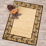 Pine Bough Frame Rug - 8 x 10 - OUT OF STOCK UNTIL 07/06/2026