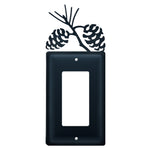 Wrought Iron Pinecone Single GFI Cover