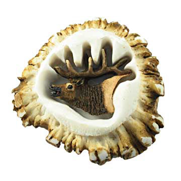 Deer Burr Cabinet Knob - Elk - Set of 2