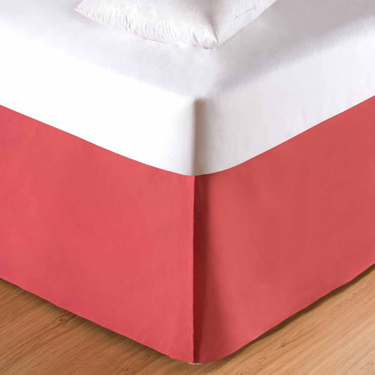 Coral Pink Bedskirt - King - OVERSTOCK - OUT OF STOCK