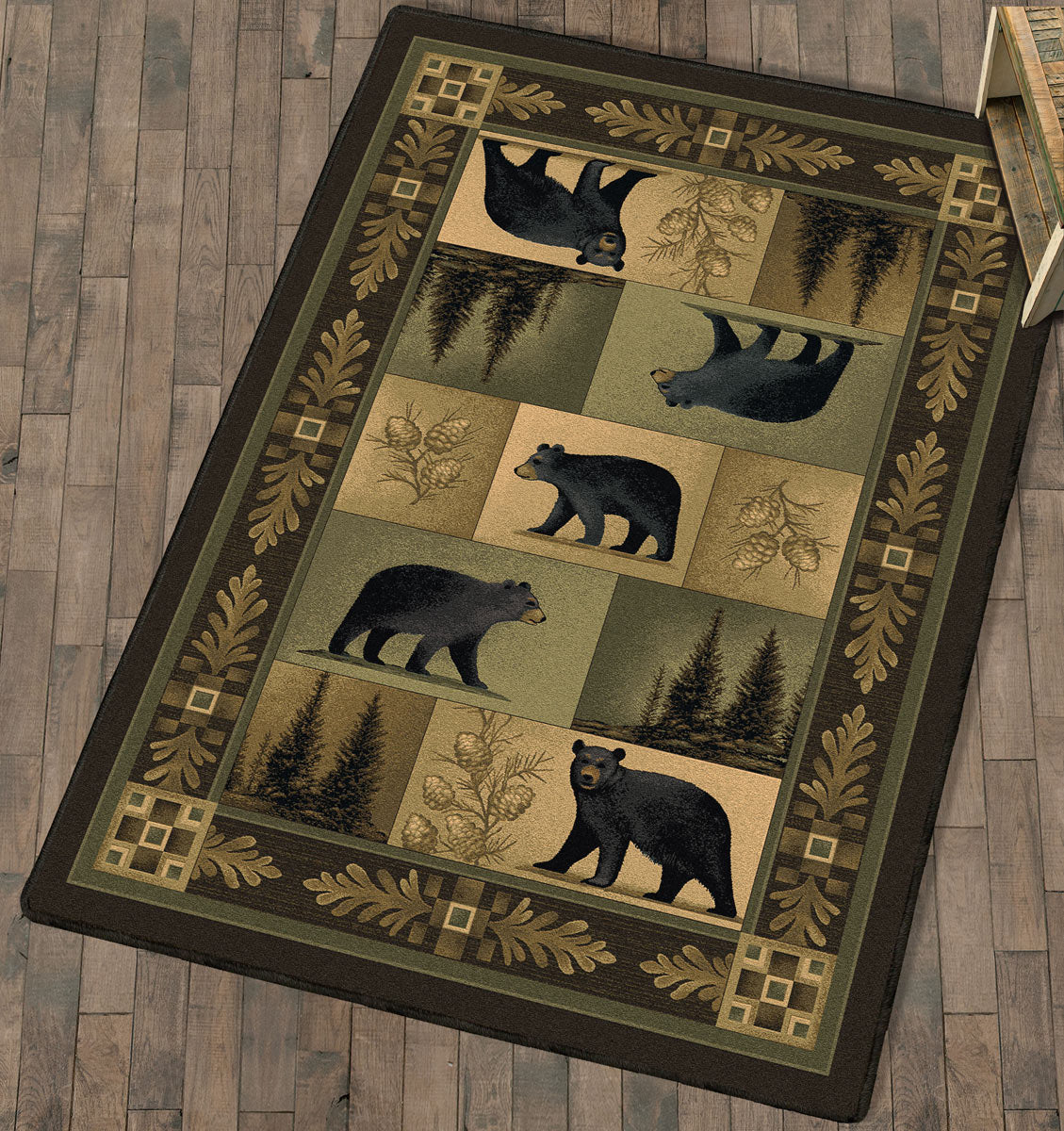 Nature's Portraits Black Bear Rug - 11 x 13