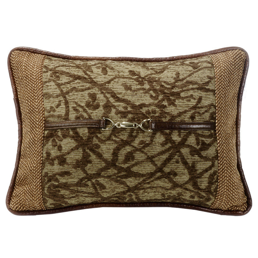 Highland Lodge Tree Pillow with Buckle Detail