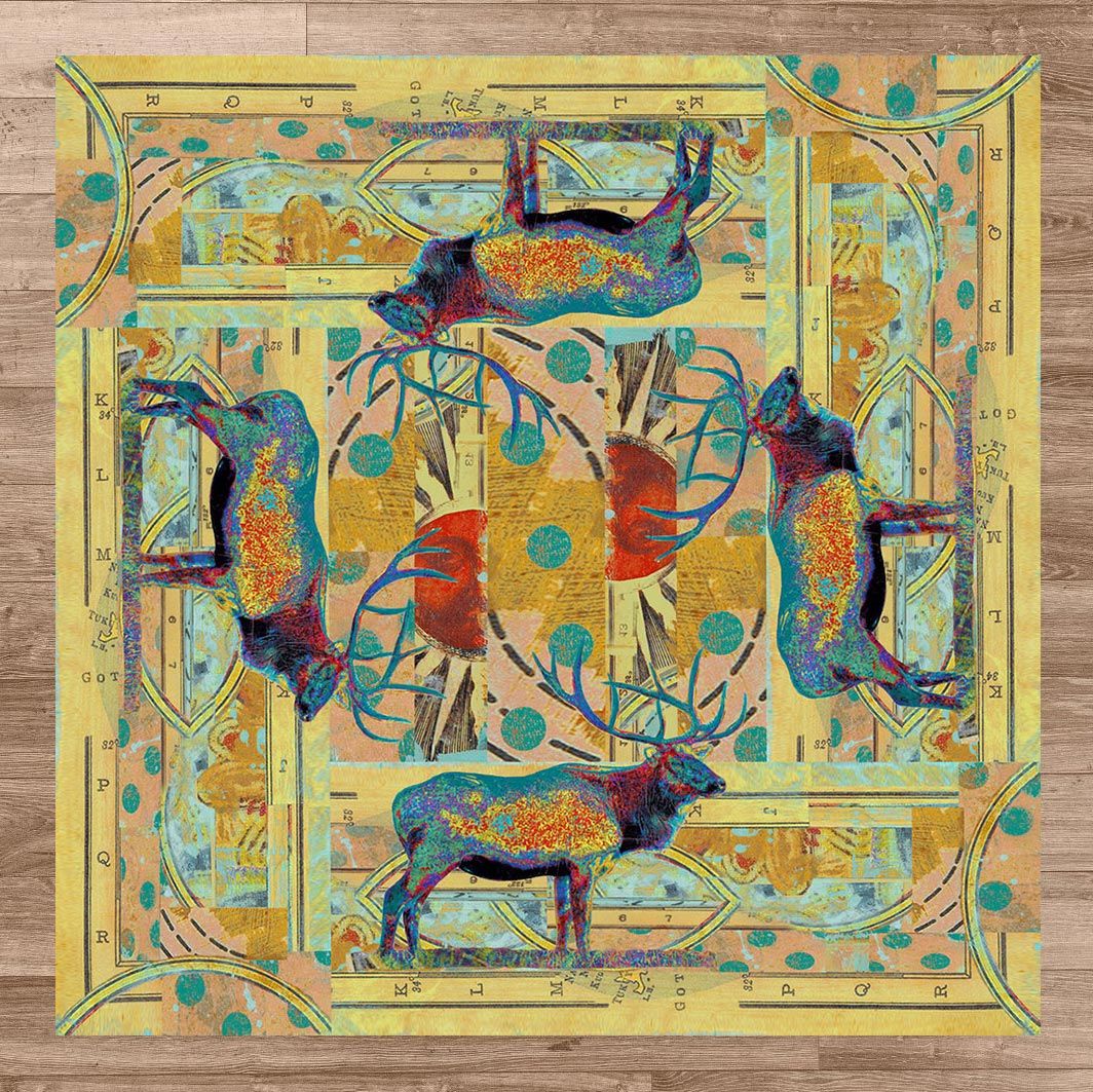Sunrise Elk Rug - 8 x 8