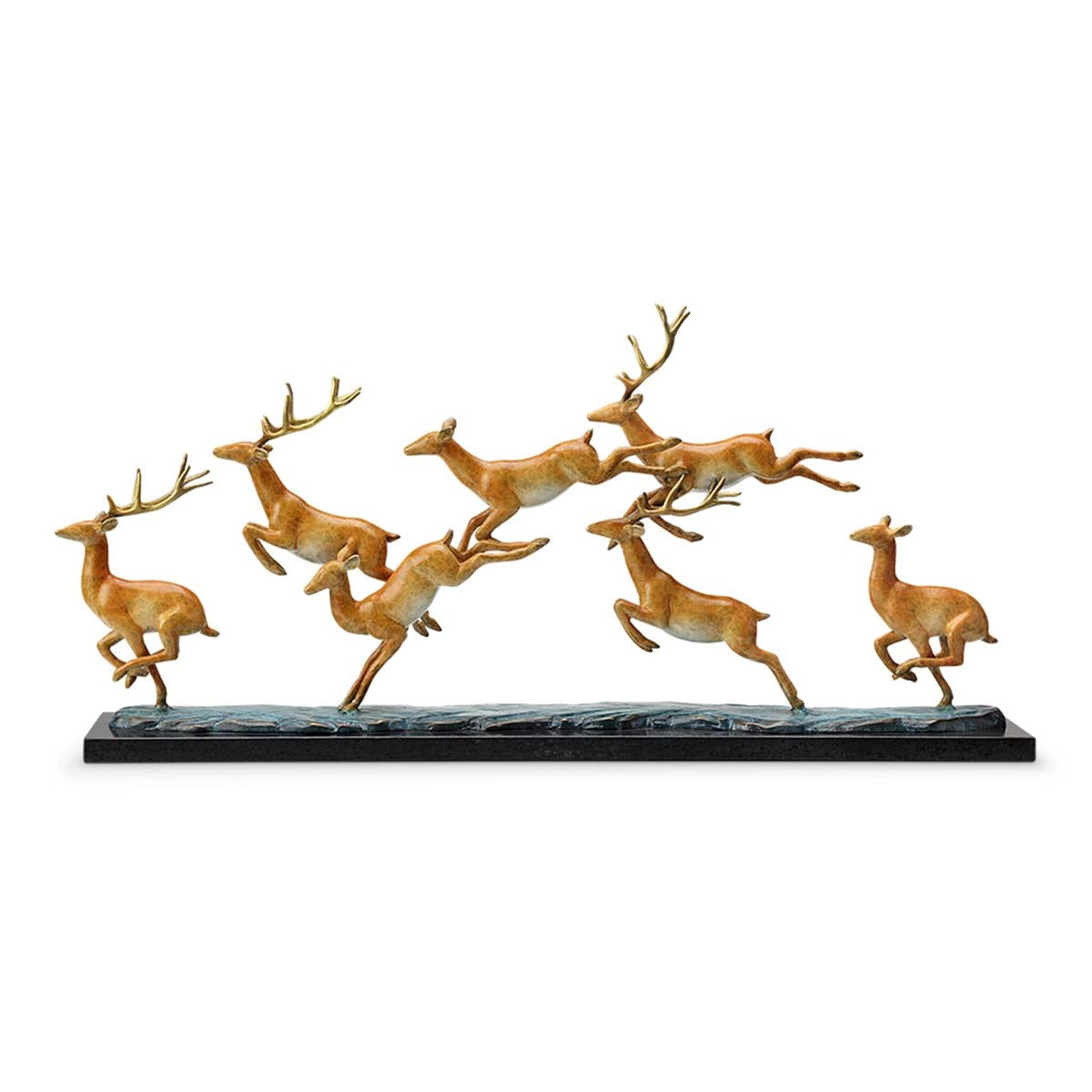 Majestic Deer Herd Sculpture
