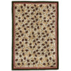 Northwoods Beige Cones Hooked Wool Rug - 6 x 9